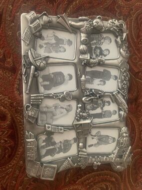 Whimsical Silver Multi-Opening Picture Frame